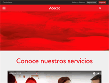 Tablet Screenshot of adecco.com.co