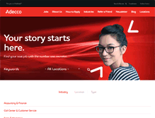 Tablet Screenshot of adecco.com.au